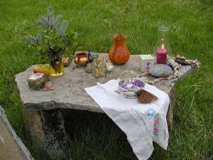 altar in daylight