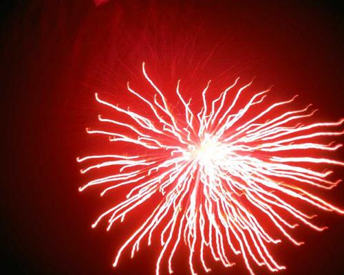 chemical reaction fireworks