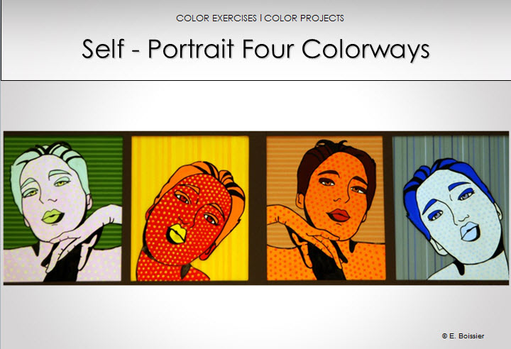 color education self-portrait four colorways