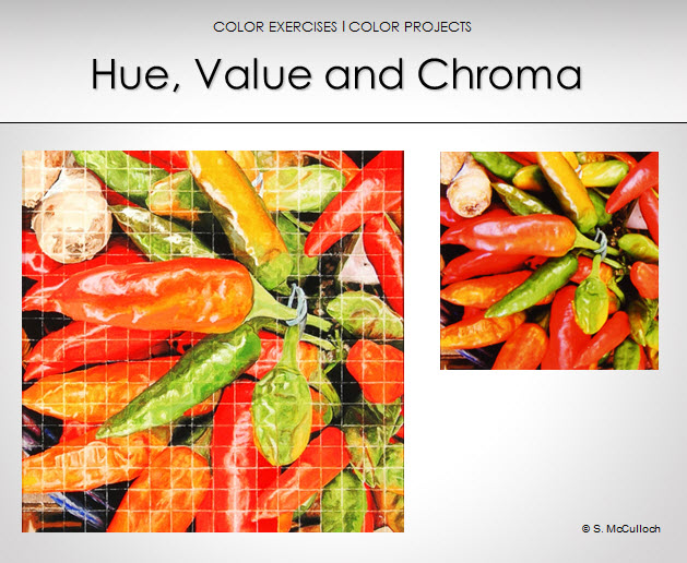 color teaching hue value and chroma