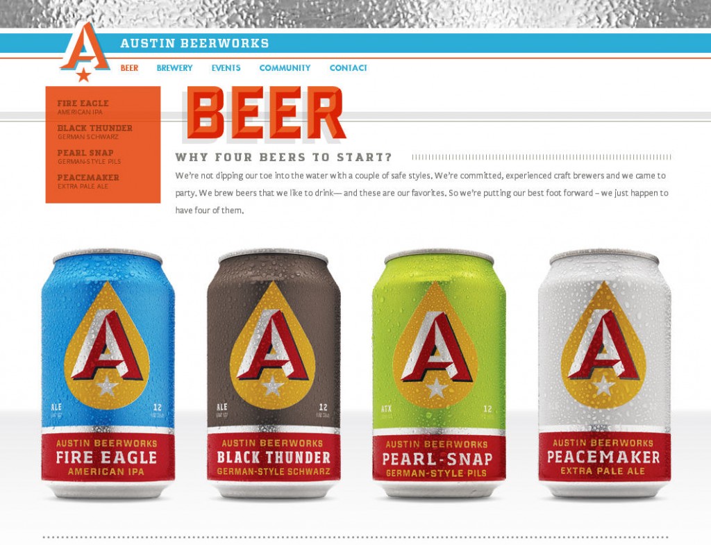 colorful beer website