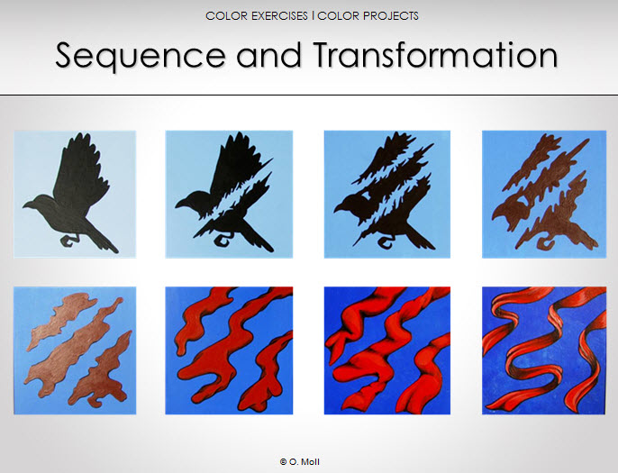 teaching color sequence and transformation