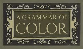 Cover plate for A Grammar of Color, a 1921 book about the Munsell Color System.