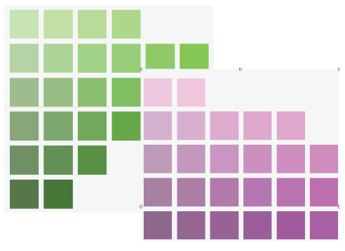 Creating biological data patterns for data visualization start with this chart merging Munsell color cross sections