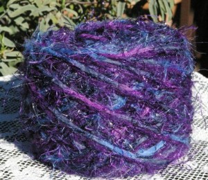 Designer knitting yarn cakes for sale by Blackberry Bear yarn shop on Etsy.