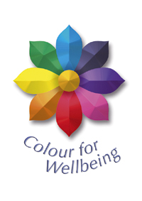 Colorful flower logo for Colour for Wellbeing