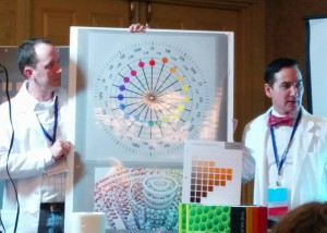 Artists Steve Linberg and Graydon Parrish, at their presentation of The Munsell Color System for Artists at TRAC 2014.