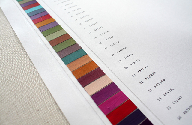 color chart with names