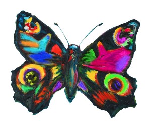 Painting of a butterfly by Concetta Antico