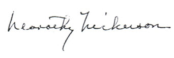 The signature of Dorothy Nickerson