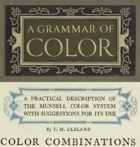 Book plate for A Grammar of Color book, Color Combinations section.