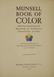 The title page from the Munsell Book of Color 1929 edition