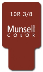 Munsell Chip Notation 10R 3/8