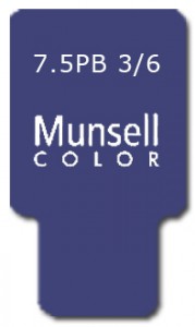 Munsell Chip Notation 7.5PB 3/6