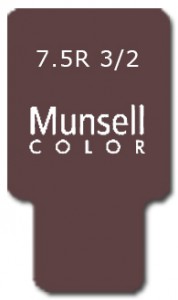 Munsell Chip Notation 7.5R 3/2