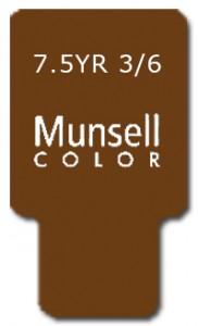 Munsell Chip Notation 7.5YR 3/6