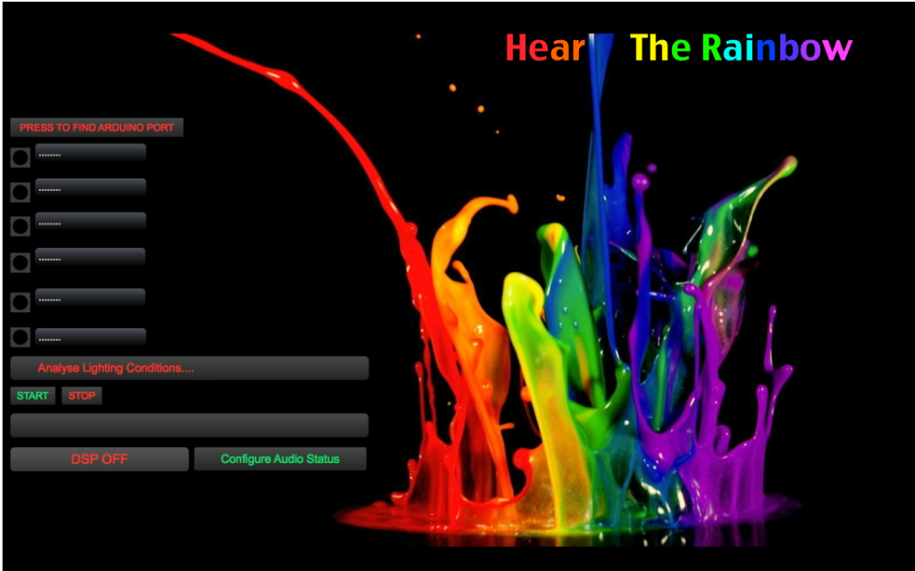 Hear The Rainbow’s software interface.