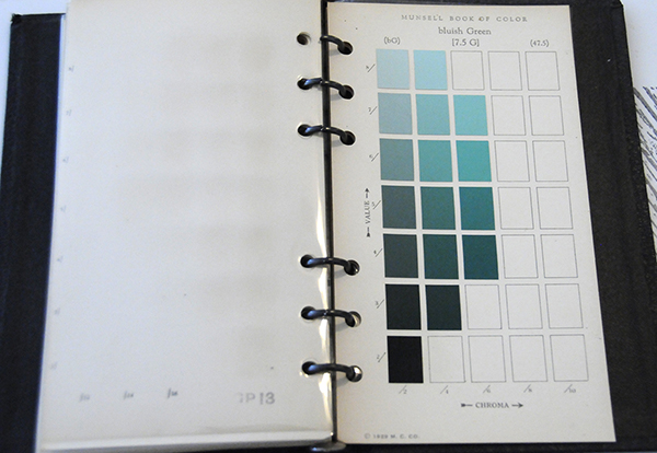 Excerpt from Munsell Book of Color Pocket Edition 7.5G