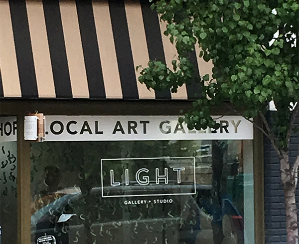 The entrance to the Light Gallery + Studio in Grand Rapids
